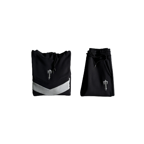 ETRIPE HOODIE TRACKSUITE BLACK/GREY