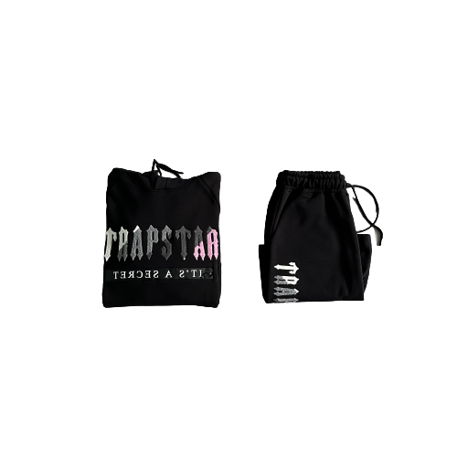 DECDODED HOODED SHORT SET BLACK/PINK
