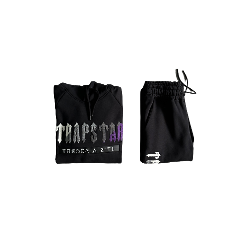 CHENILLE DECDODED 2.0 HOODIE BLACK/PURPLE