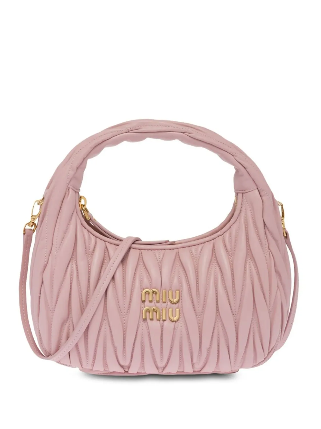 Borsa miu miu hobo Wander in nappa matelassé