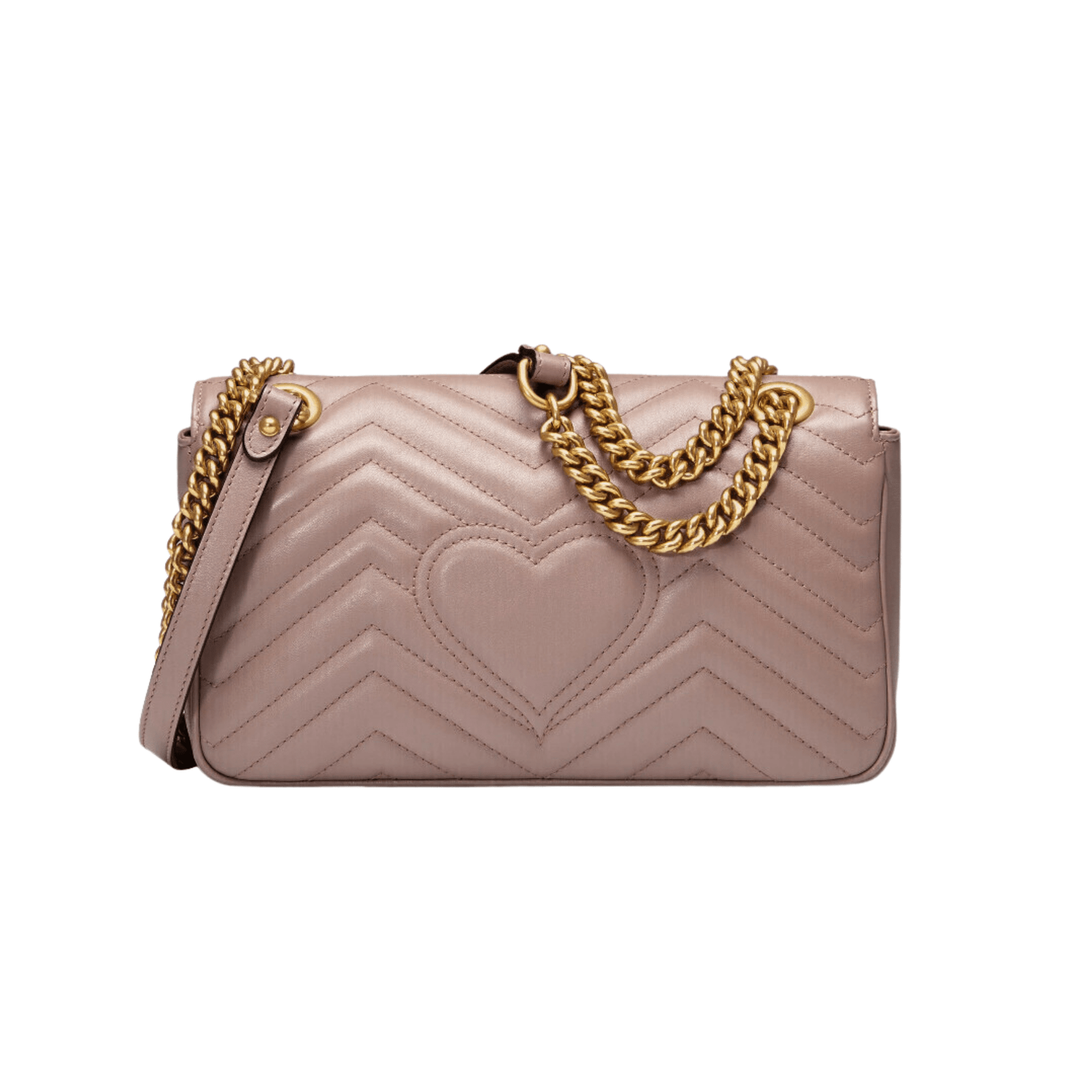 BORSA A SPALLA DONNA LOGO GG MARMONT PICCOLA IN PELLE COLORE CIPRIA - immagine 2